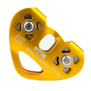 Оптовый логотип индивидуальный открытый альпинистский алюминиевый шариковый подшипник тандем двойной шкив - Product Image 5