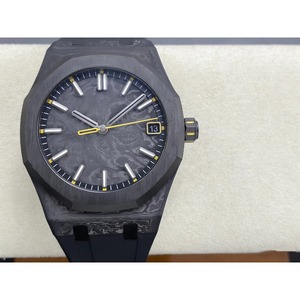 Reloj Mecánico de Súper Calidad, 41 mm, Movimiento de Fábrica 4302, Reloj de Carbono con Manecillas Amarillas - Product Image 2