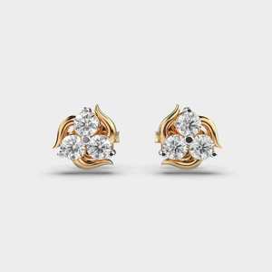 Élégantes boucles d'oreilles à clous en diamant en argent sterling 925, bijoux raffinés pour mariage, anniversaire, élégance au quotidien - Product Image 6