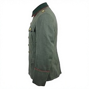 Veste Tunique Vintage Homme en Laine Acrylique Enduite, Boutonnée sur le Devant, Imperméable et Respirante, Reproduction Historique Hiver - Product Image 6