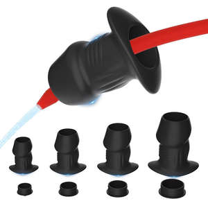 Tüm ağ en düşük fiyat Peep Hollow Anal genişletici kapaklı Anal Plug seks oyuncakları kadın ve erkekler için - Product Image 3