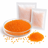 Perles de gel de silice orange et blanches mélangées à haute capacité d'absorption, déshydratant économique pour l'électronique et les machines