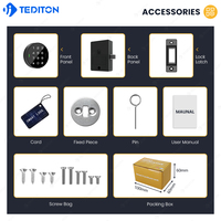 Clavier tactile Tediton Serrure intelligente de casier RFID Serrure numérique intelligente par mot de passe RFID Serrure électronique de classeur de garde-robe