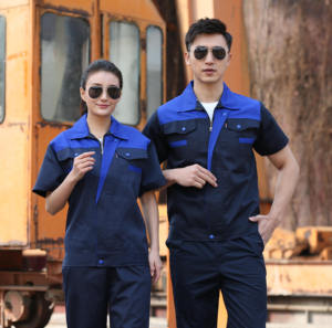 2025 New <strong>Overalls</strong> <strong>Shorts</strong> for Men Solid Pattern Workwear Uniforms Breathable and Formal Plus Size for Summer - Product Image 2
