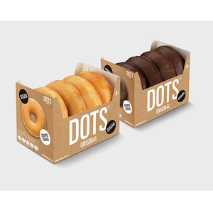Personalized Food Doughnut Box Supplier Wholesale Custom Printed Mini Paper Packaging Donut Boxes