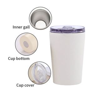 Mug à café isotherme minimaliste et pratique en acier inoxydable personnalisé, deux tailles : 240 ml et 360 ml, pour le bureau - Product Image 2
