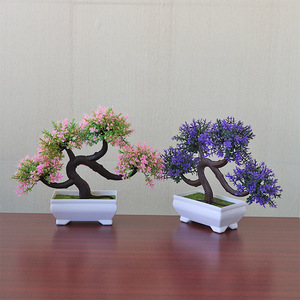 Bonsaï artificiel en plastique, <span class=keywords><strong>petit</strong></span> arbre en pot, ornements pour la décoration de la maison, décoration de jardin d'hôtel - Product Image 6