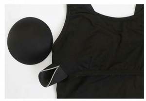 ที่คลุมหน้าท้องกันน้ำผิวปลาฉลามแห้งเร็วแบบยาวถึงเข่าชุดว่ายน้ำสำหรับแข่งห้าจุดพร้อมแผ่นหน้าอก - Product Image 3