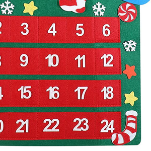 3D Christmas Countdown <b>Felt</b> Christmas Countdown <b>Calendar</b> Reusable Reindeer Countdown to Christmas Hanging <b>Advent</b> <b>Calendar</b> - Product Image 4