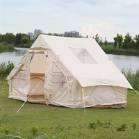 Tente de camping gonflable de luxe, toutes saisons, imperméable, en tissu Oxford, grande tente familiale, installation facile, tente d'extérieur