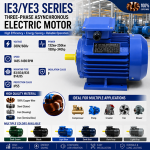 Moteurs à induction haute efficacité 132 kW-250 kW IE3 380 V 660 V triphasés, moteur AC - Product Image 5