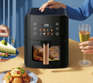 Friteuse à air intelligente 6L multifonctionnelle avec four électrique visuel tout-en-un grande capacité <span class=keywords><strong>sans</strong></span> <span class=keywords><strong>huile</strong></span> faible en gras pour <span class=keywords><strong>frites</strong></span> - Product Image 6