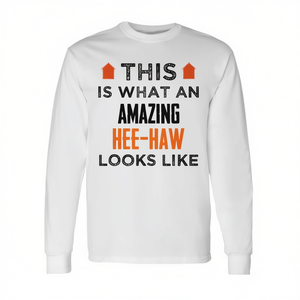 Superbe T-shirt à manches longues avec un design Hee-Haw incroyable pour une utilisation promotionnelle - Product Image 2