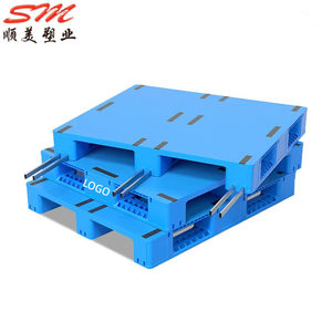 Pallet in Plastica Euro Resistente Monofacciale Ecologico in HDPE Nuovo Materiale per Logistica Industriale e Magazzini Frigoriferi - Product Image 3