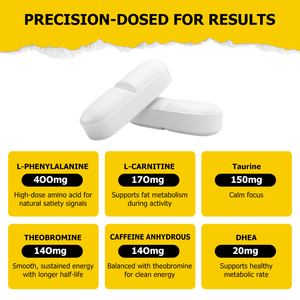 Hot Selling Appetite Suppressant Tablets Satiety Support Healthy Metabolism Lean Muscle Sustained Energy Metabolic Support - Product Image 2