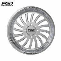 Jantes en aluminium forgé noir FGD Super Single 20 22 24 26 28 30 pouces PCD 8X180 8X170 6X139.7 pour Ram 1500/2500/3500 Ford F350
