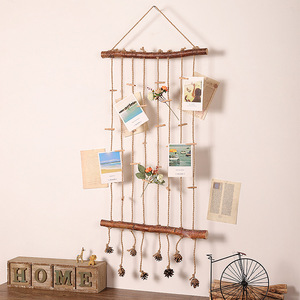 Mystic Arts - Decoración de Pared de Madera con Fotos, Cuerda de Cáñamo Beige, Estilo Rústico, Decoración del Hogar, Artículos Colgantes - Product Image 3