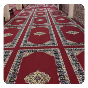 Moslim Moskee Gedrukt Wilton Gebed Tapijt Fabriek Aangepast Axminster Muur Tot Muur Hoge Kwaliteit Dik Tapijt