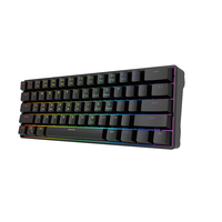 60% Wired RGB Mechanical Gaming Keyboard Hot-Swap Brown Switch with Full-Key Anti-Ghosting 61 Keys ABS Keycaps PC Compatible