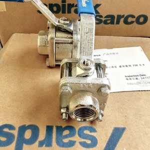 Vanne à boisseau sphérique Spirax Sarco M10S2RB en acier au carbone, tige antidéflagrante, joints de bille d'origine en stock. - Product Image 1