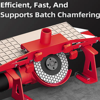Support de chanfreinage de carreaux SHIJING 9610 à 45 degrés - Outil de chanfreinage sans poussière pour meuleuse d'angle, chanfreinage portable des carreaux
