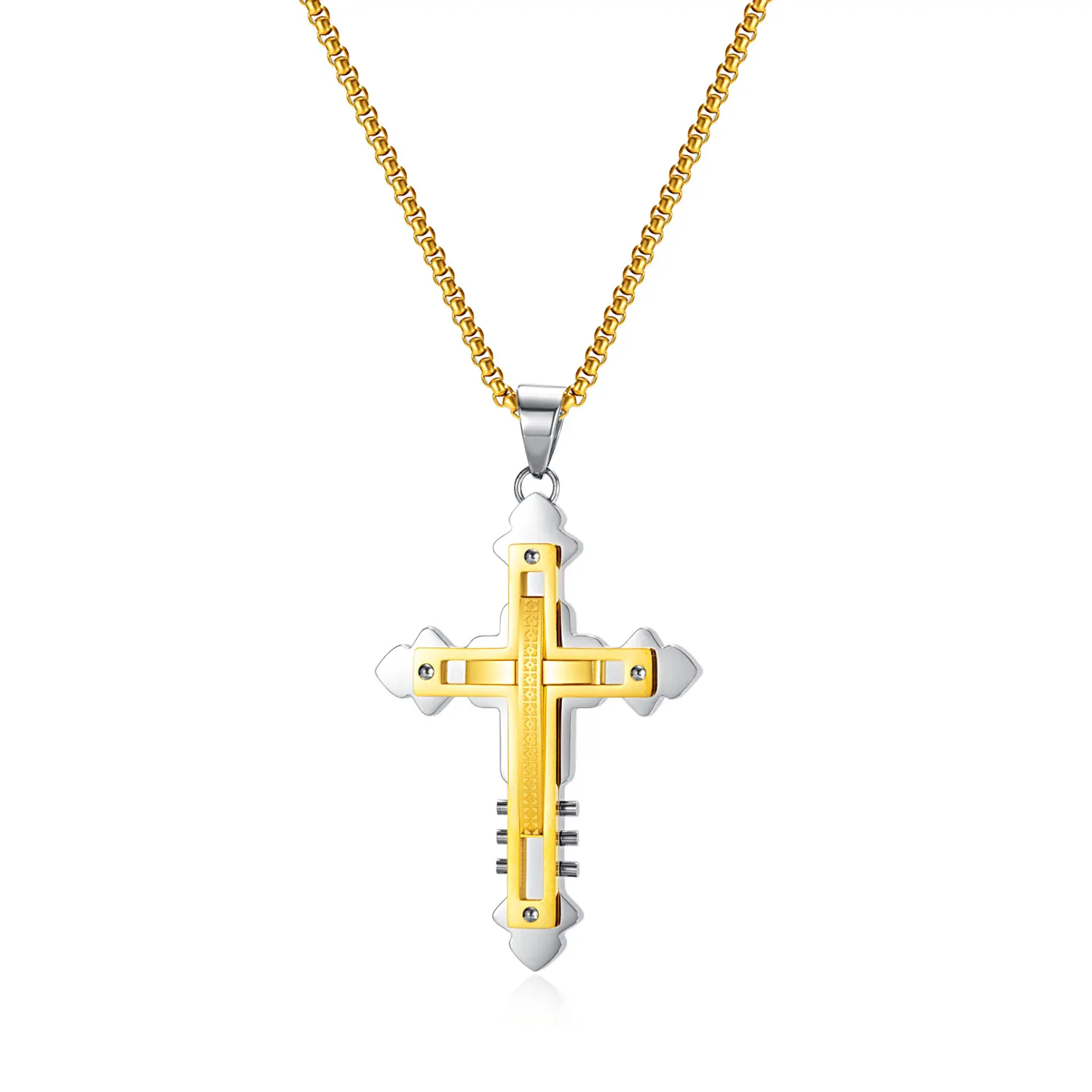 punk cross necklace