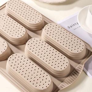 Molde de Silicona para Hornear y Cocinar, 6 Cavidades, Molde para Baguette, Molde para Hot Dogs, Molde para Pan de Silicona sin BPA - Product Image 2