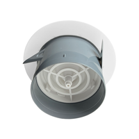 Diffuseur d'air frais en plastique ABS rond détachable pour système de ventilation HVAC, couverture de ventilation réglable pour intérieur