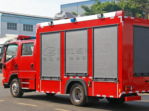 Camion de pompiers diesel manuel 6x4 avec pompe aérienne, camion de pompiers tout-terrain, camion de pompiers 4x4, camion de pompiers à poudre sèche à vendre - Product Image 4