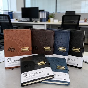 Carnet en cuir PU 2026 en gros, design personnalisé, agenda professionnel, carnets promotionnels A5 à couverture rigide - Product Image 5