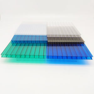 Panneaux de PC cellulaire en gros d'épaisseur de 6mm Prix de la feuille creuse en <span class=keywords><strong>polycarbonate</strong></span> pour le toit - Product Image 1