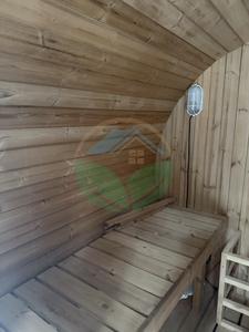 سعر منخفض في الهواء الطلق 1-2 شخص الشوكلوك برميل ساونا سخان كهربائي تقليدي ساونا للبيع - Product Image 3