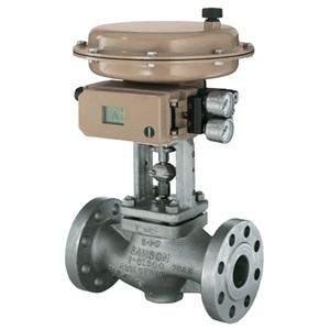 วาล์วทรงกลม 3241 ตัว พร้อมตัวควบคุมตำแหน่ง Samson 3730 วาล์วควบคุมลมแบบ OEM ตัววาล์วทำจากเหล็กกล้าไร้สนิม มีจำหน่ายในสต็อก - Product Image 1