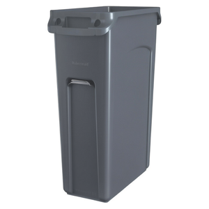 Bidone della Spazzatura Rubbermaid Slim Jim 87 L Grigio per Uso Commerciale - Product Image 2