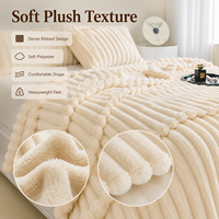 Plaid en velours côtelé épais et doux de luxe personnalisé, super confortable et chaud, de haute qualité pour lit, canapé, salon, maison
