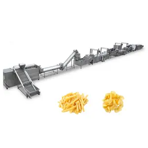 Grosir tongkat kentang goreng beku sepenuhnya otomatis menempatkan kepingan kentang membuat mesin lini produksi