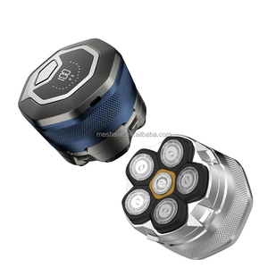Fanke personnalisé FK-8750 flottant rasoir électrique rotatif batterie forte étanche corps rasoir LED affichage pour hommes chauves USB - Product Image 4