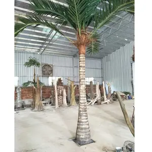 Plante royale kwai pour l'extérieur, feuilles de palmier pour toit, palmiers artificiels, vente en gros