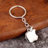 Porte-clés mousqueton 3D en alliage en forme de pomme, créatif et populaire, léger et tendance, cadeau promotionnel, personnalisable OEM