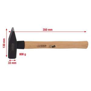 KS เครื่องมือ-142.1330 fitters ค้อน, Hickory Handle-4042146268391ค้อนและสิ่วด้ามไม้ค้อน - Product Image 2