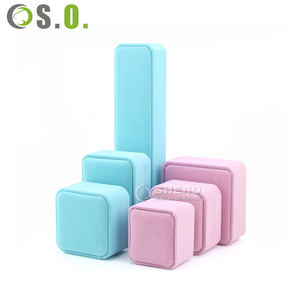 Nuevo diseño logotipo personalizado Retro terciopelo rojo joyero anillo COLLAR COLGANTE joyería embalaje caja de regalo - Product Image 4