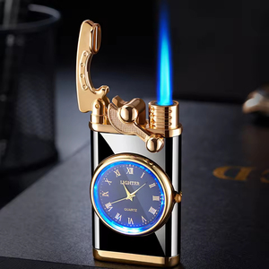 Encendedor de antorcha portátil Blue Flame con logotipo personalizado, capucha a prueba de viento con descuento por cantidad para cigarrillos y barbacoa - Product Image 3