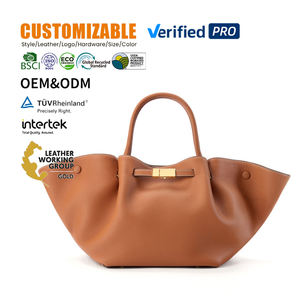 <span class=keywords><strong>Bolso</strong></span> Tote de Cuero Vacuno Genuino de Lujo 2026, Gran Capacidad, Correa Desmontable, Herrajes Dorados, para Oficina y Uso Diario - Product Image 1