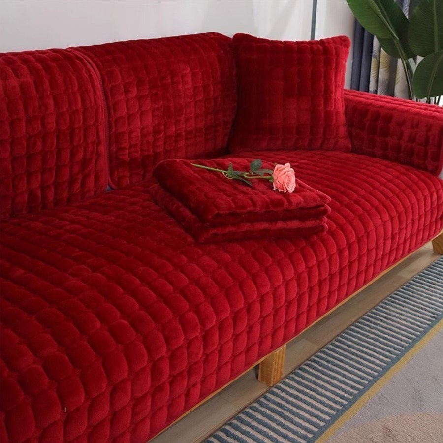 Peluche épaisse - rouge