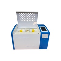 Testeur de tension de rupture d'huile pour transformateur industriel 100KV, affichage LCD couleur, machine de test de la tension de rupture d'huile ASTM D877