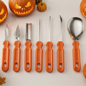 Kit de sculpture de citrouille d'Halloween DIY avec sac de transport, couteau en acier inoxydable, ensemble d'outils de sculpture de citrouille - Product Image 4