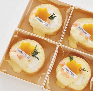 Caja de papel para sándwich transparente personalizada, embalaje de productos horneados, caja para pastel de pan con ventana transparente - Product Image 3