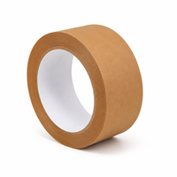 Ruban adhésif d'emballage en papier kraft brun en gros, 2 pouces x 55 yards, 7 mil, haute résistance, auto-adhésif pour scellage de cartons