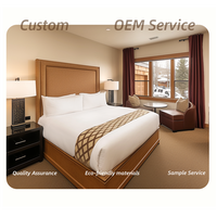 Ensembles de meubles de chambre d'hôtel Astoria Hotels Resorts Design en bois pour chambres d'hôtes, suites et appartements pour villas