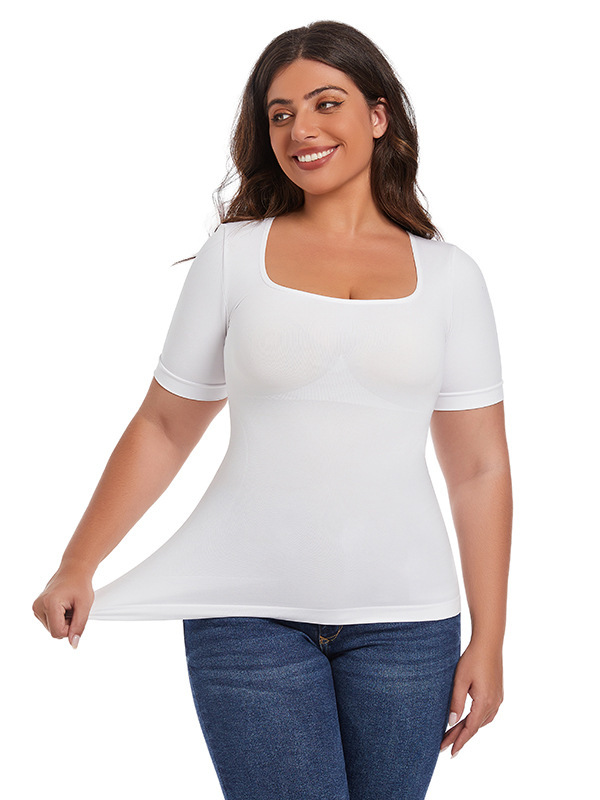 Tummy-Control Seamless Shapewear Bodysuit (Z566349): back view showing seat coverage and shaping construction